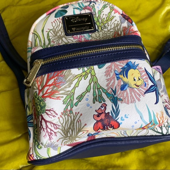 Loungefly Bags Loungefly Flounder And Sebastian Mini Backpack